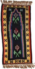 Vintage Turkish Anatolian Kilim Prayer Rug 67x135cm Wool 1970s Handmade