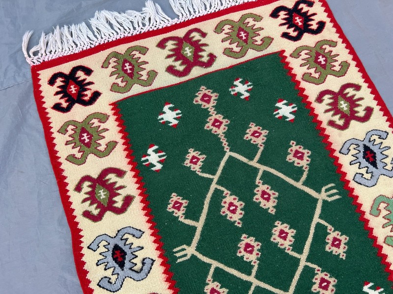 2'2x4'6 ft Vintage Handmade Afghan Kilim Runner Rug, Geometric Design gallery