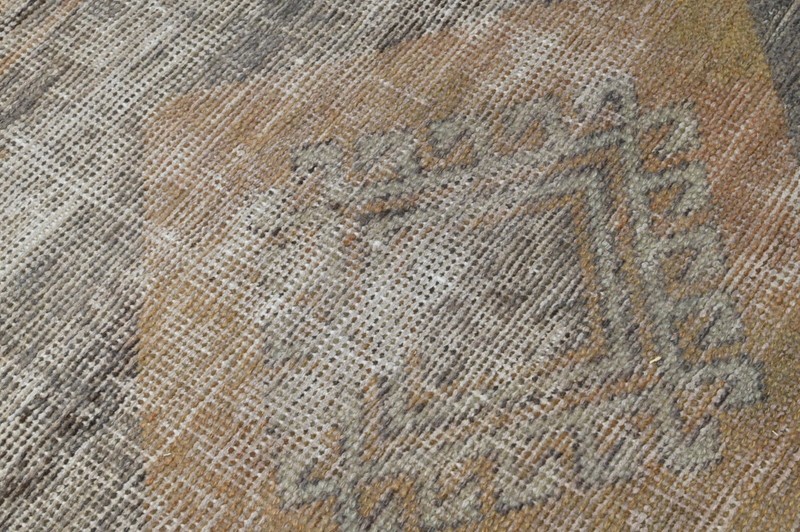 Vintage Turkish Runner Rug 2x13ft Wool Anatolian Handmade Hallway Oushak ORANGE gallery