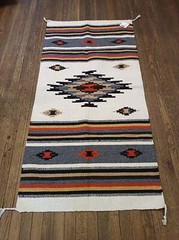 Handwoven Southwest Design Acrylic Rug; 32″x64″;