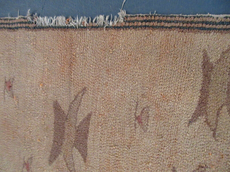 V RARE MAINE SABATOS ANTIQUE AMERICAN HOOKED RUG MARION VOLK HEWNOAKS CIRCA 1905 gallery
