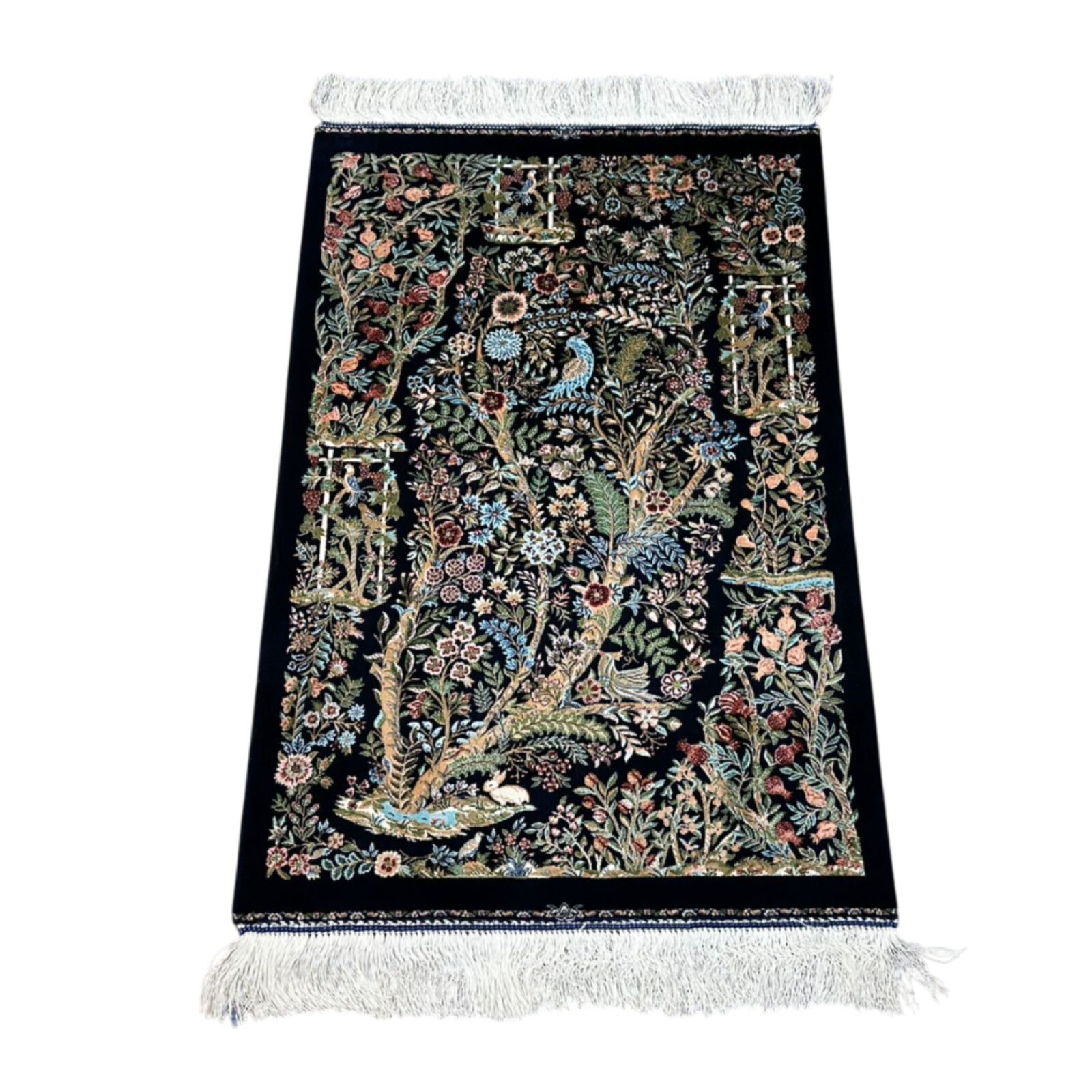 Luxury Pictorial Silk Rug or Wall Hanging Carpet 2x3 ft gallery