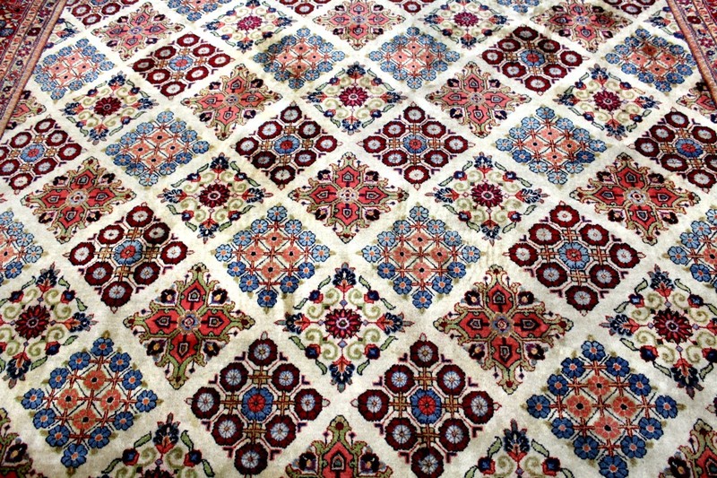 10X14 INCREDIBLE RARE ANTIQUE HAND KNOTTED VEGETABLE DYE GEOMETRIC SAROUKK RUG gallery