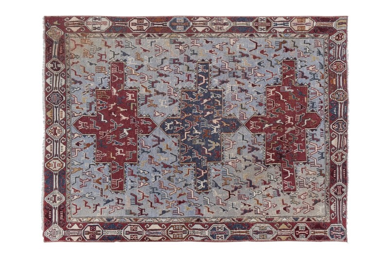 Handwoven Tribal Embroidery Tapestry Kilim, Small Size Carpet gallery