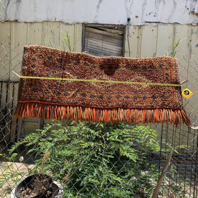 Vintage Rya Rug Cotton Wool Hanging Rug Shag Rug Made In Sweden 122 X 43 CM gallery