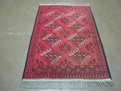 3′ X 4′ Vintage Fine Handmade Turkoman Bokhara Yamud Rug Carpet Nice