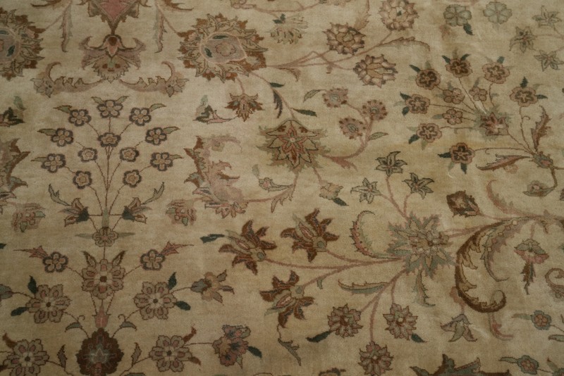 Excellent Hand-made Wool Vegetable Dye Floral Traditional Palace Size Rug 12x17 gallery