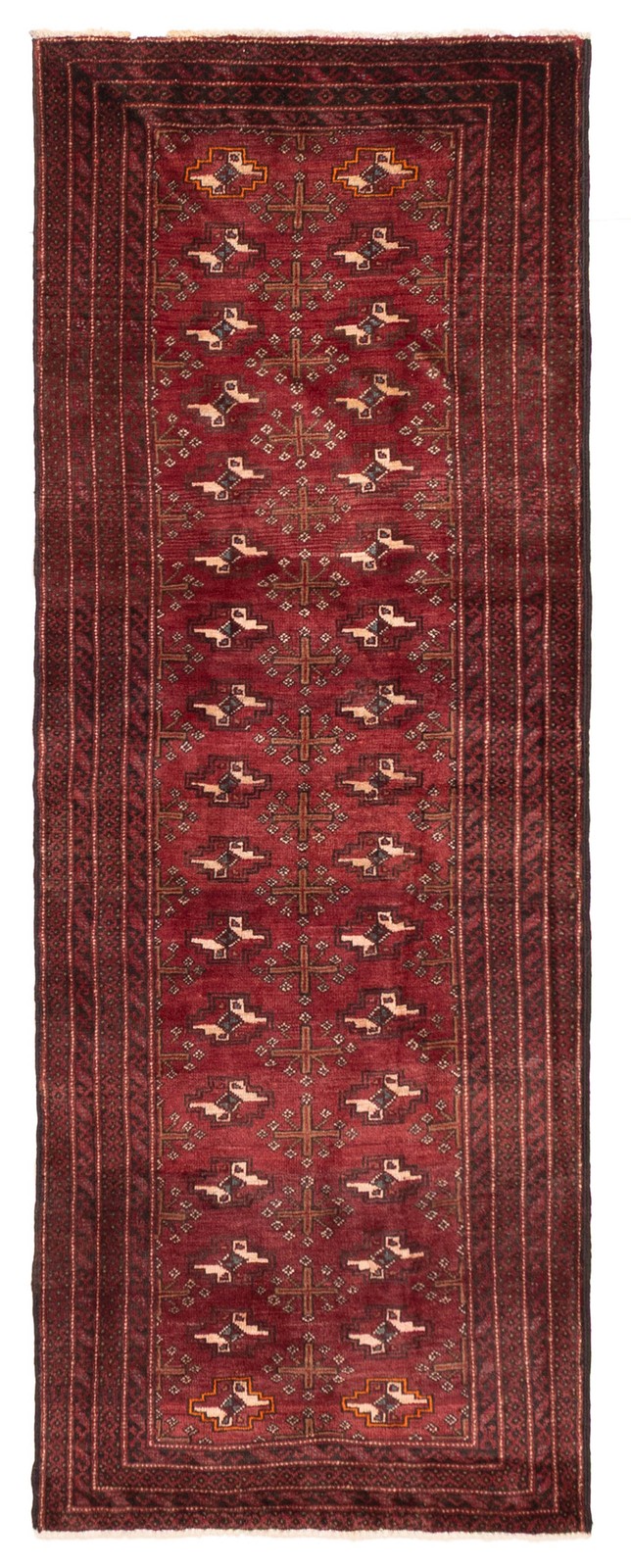 2'6" x 6'9" Vintage Hand-knotted Runner Rug Traditional Oriental Wool Carpet gallery