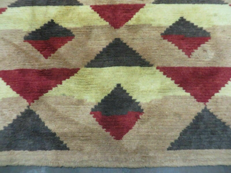 6' X 8' Handmade Tibetan Nepal Chinese Wool Rug Art Deco Contemporary Modern gallery