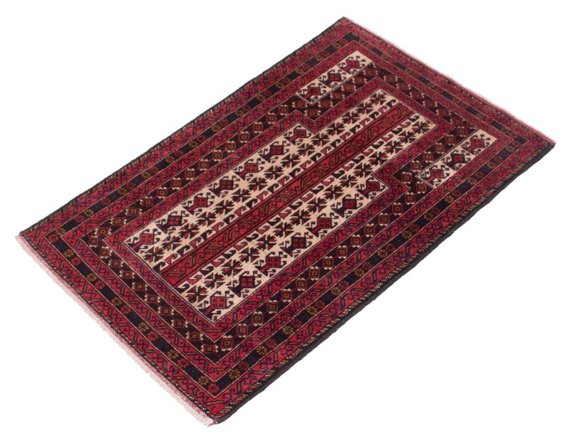 Vintage Hand-Knotted Area Rug 2'10" x 4'6" Traditional Oriental Wool Carpet gallery