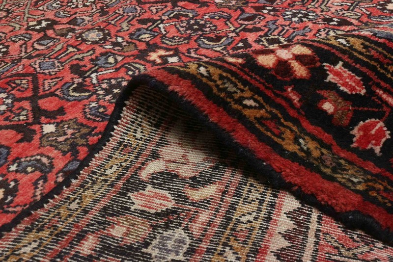 3'8" x 9'10" Vintage Hand-knotted Runner Rug Traditional Oriental Wool Carpet gallery