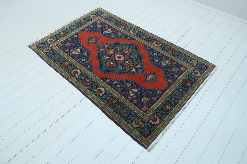 Turkish Azeri Carpet Rug, Classic Rug5X7, Antique Rug, Wool Rug 52"x81" Area Rug gallery