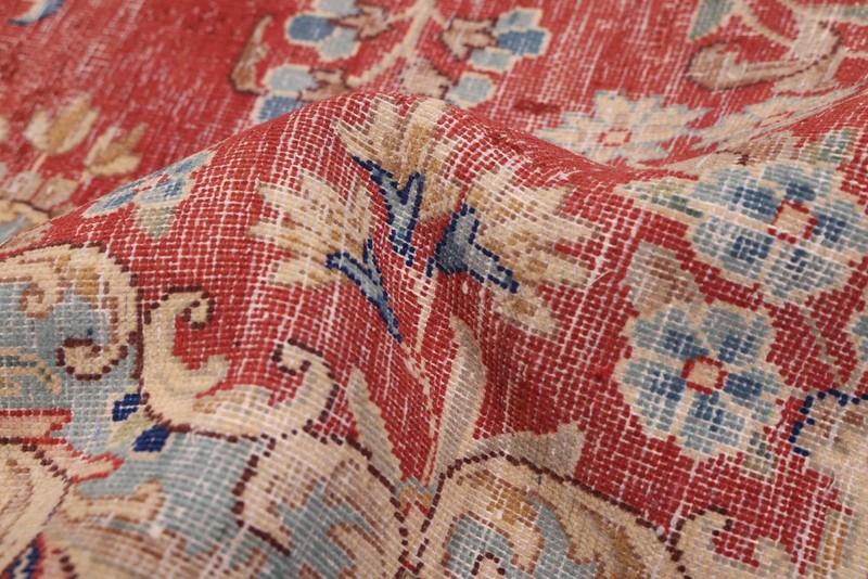 Vintage Hand-Knotted Area Rug 9'8" x 12'6" Traditional Wool Carpet gallery