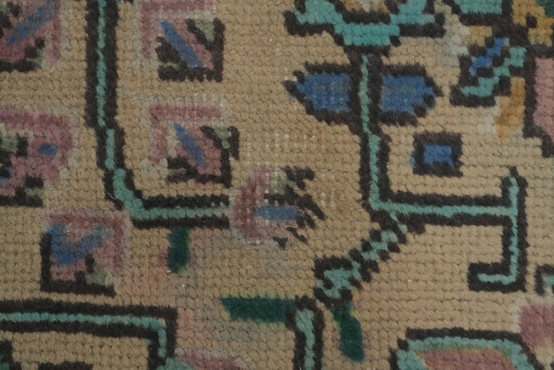 Geometric Wool Traditional Vintage Area Rug 7x10 ft Hand-knotted for Living Room gallery