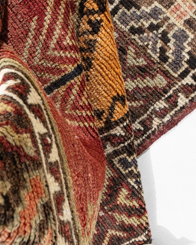 Vintage Turkish Oushak Rug 4'9 X 12'8 E24837 gallery