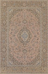 Traditional Rug 8×11 Ft Handmade Medallion Living Room Rug Vintage Wool Carpet