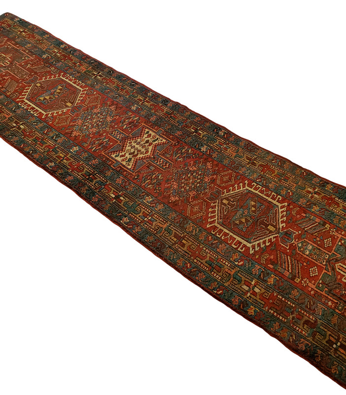 Elegant Multi-Medallion Kareje runner - 2'2" x 10'7" gallery