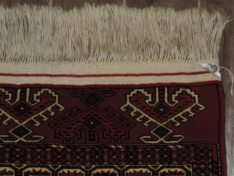3x5ft. Handmade Turkoman Dyrnak Gol Yomud Wool Rug gallery