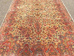 RR5442 VINTAGE Karastan RUG SIZE 5 feet 8 inch BY 9 feet