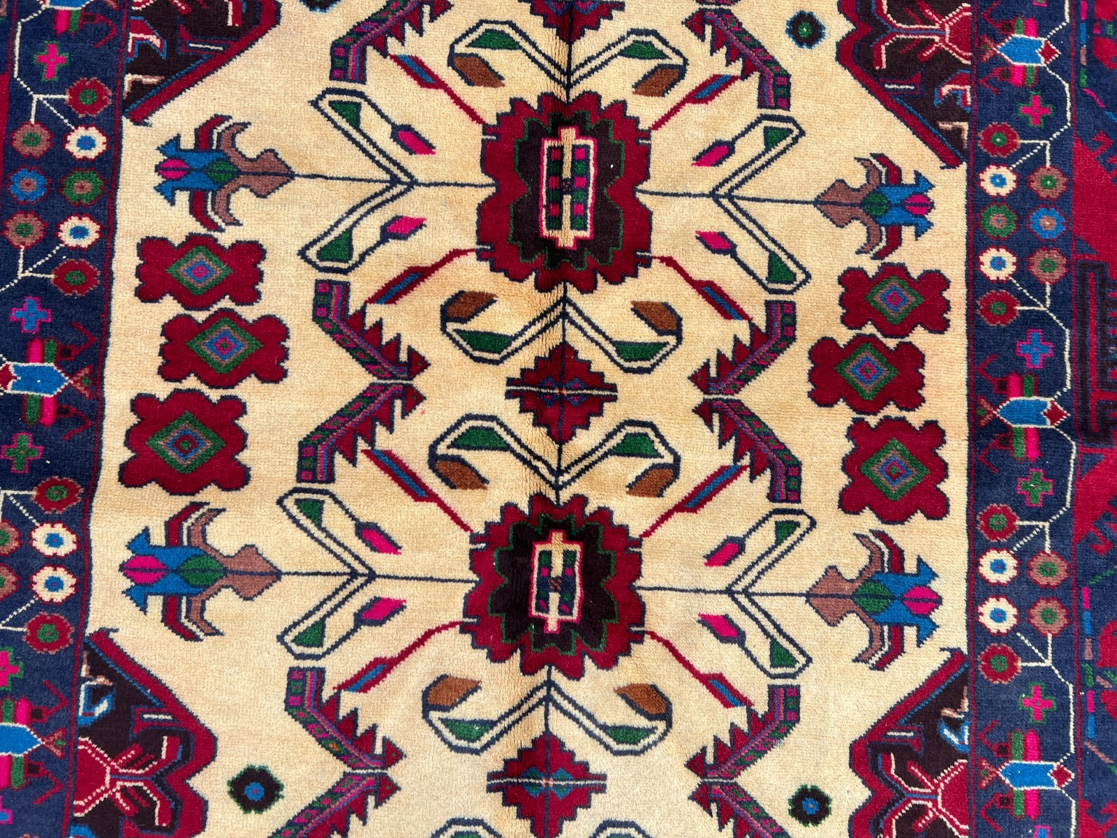 145 X 240 CM Vintage Stunning Taimani Tribal Nomad Carpet gallery