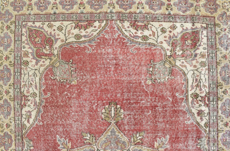 Turkish Rug 71''x108'' Oushak Rug Tribal 5x9 Rug Vintage Muted Color 181x276cm gallery