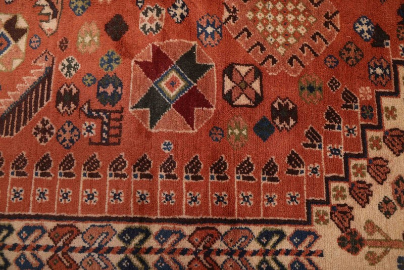 Traditional Vintage Hand-Knotted Area Rug 6'11" x 9'2" Oriental Wool Carpet gallery