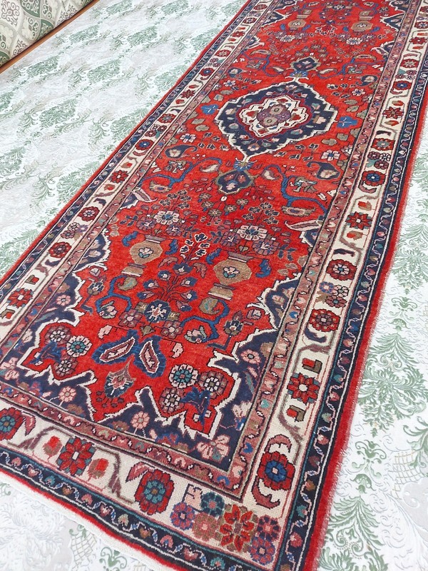 Antique Heriz Runner Rug Floral P ersian Rug, Antique Long Rug Kitchen Area Rug gallery