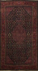 Palace Size Handmade Antique Rug 12×22 Vegetable Dye Pre-1900 Classic Carpet