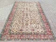 Floor Carpet, Vintage Rug, Anatolia Carpet, Distressed Rug Handmade Rug 65″x109″