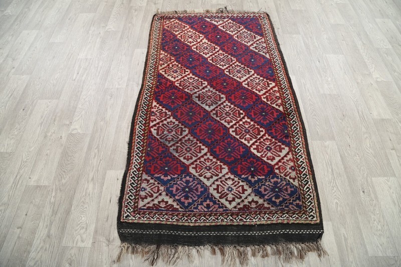 Vintage 3x6 ft Kazak Caucasian Russian Oriental Rug Handmade Wool Foyer Carpet gallery