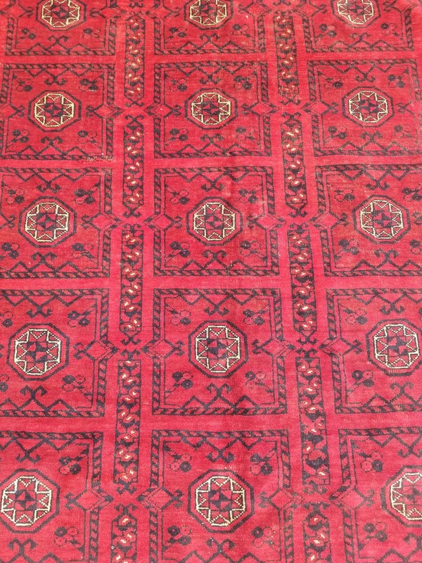 Vintage Hand Made Traditional Oriental Wool Maroon Carpet Rug 249x157cm gallery