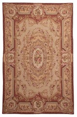 Vintage 5’8″ x 8’10” Traditional Wool Hand Woven Oriental Area Rug