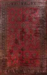 Antique Vegetable Dye Palace Size Rug 12×20 Wool Hand-knotted Home Decor Carpet