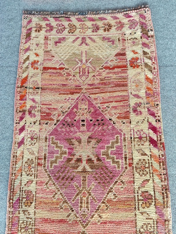 2.8 x 13 Ft, Antique rug 3x13, Turkish runner 3x13 vintage, Tribal Herki rug gallery