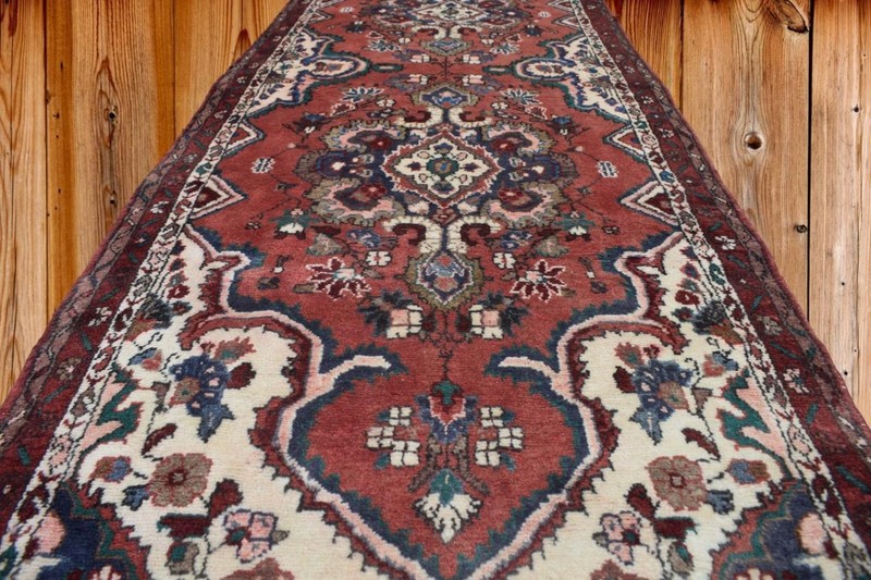 3'6 x 10'2 Semi Antique Hand Knotted Wool Runner Oriental Carpet Area Rug 4 x 10 gallery