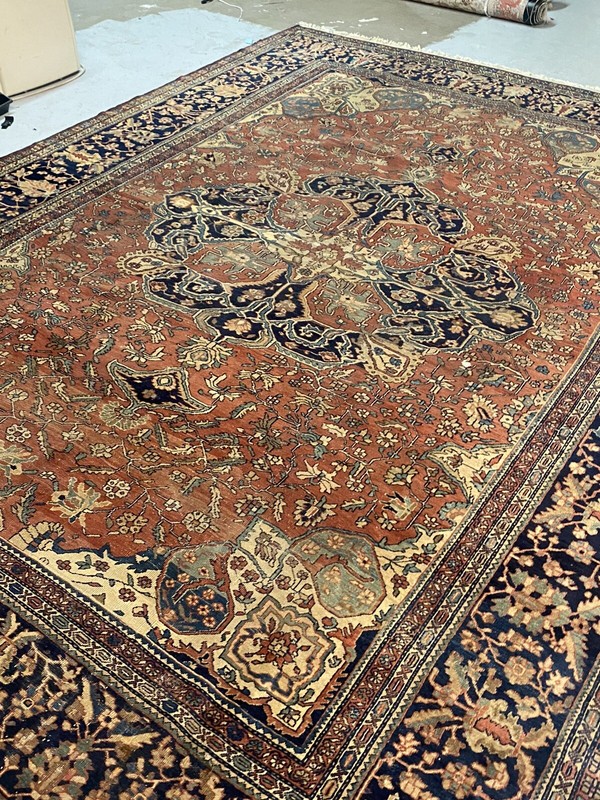 Late 1800’s Antique Farahan Sarouk Rug gallery