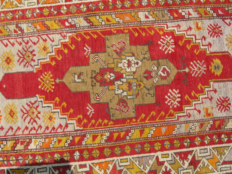Antique Vintage Turkish Oushak / Ushak Rug Size 38" x 62" Carpet gallery