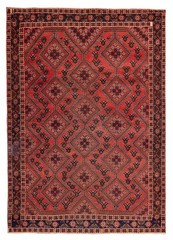 Vintage 6’8″ x 9’7″ Traditional Hand Knotted Vegetable Dye Wool Area Rug