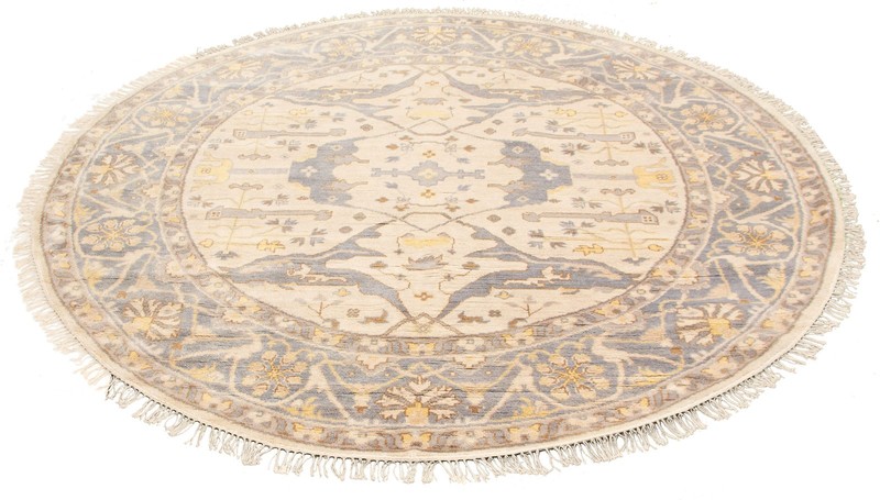 Vintage 9'0" x 9'0" Traditional Hand Knotted Vegetable Dye Wool Area Rug gallery