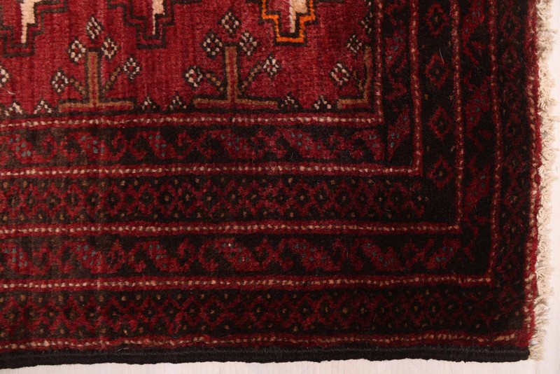 2'6" x 6'9" Vintage Hand-knotted Runner Rug Traditional Oriental Wool Carpet gallery