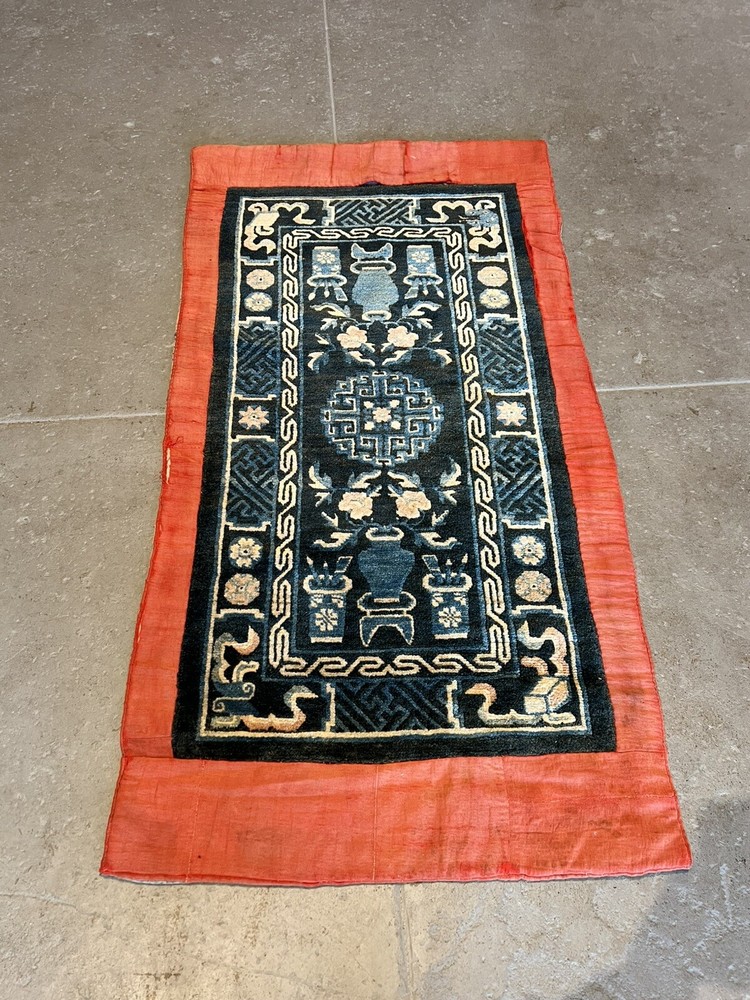 Late 19 Century Antique Vintage Tibetan Rug In Very Good Condition