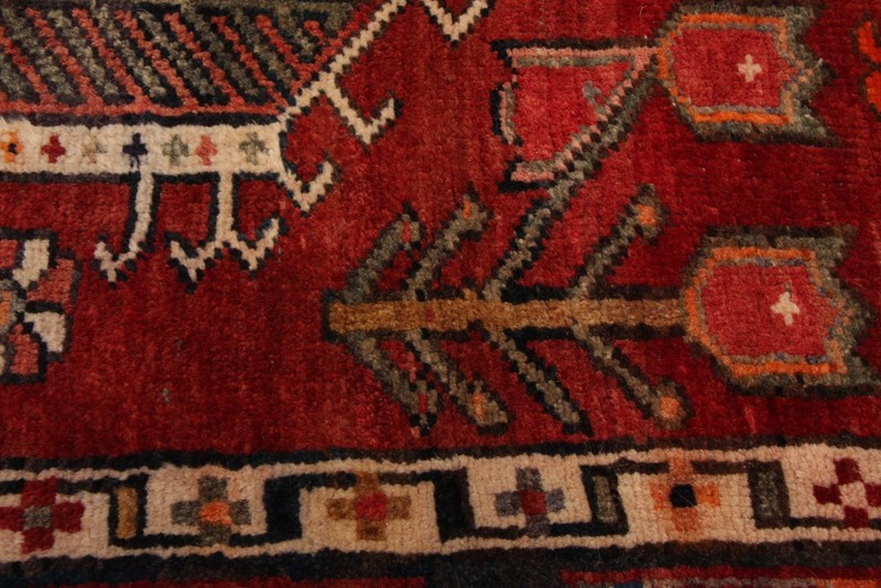 Vintage Hand-knotted Runner Rug 3'4" x 11'8" Traditional Oriental Wool Carpet gallery