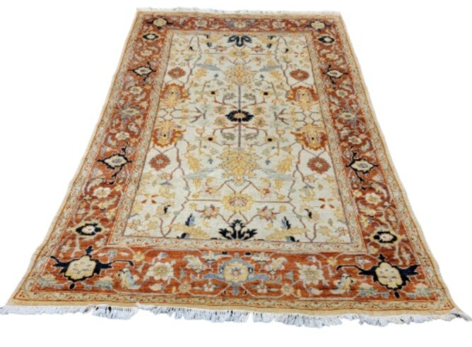 Antique Look Hand Knotted Sultanabad Design Size 5x8ft 100% Pure Wool Pile Rug gallery