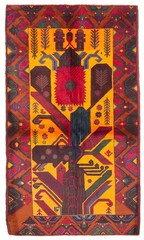 Traditional Vintage Hand-Knotted Area Rug 3’9″ x 6’5″ Oriental Wool Carpet