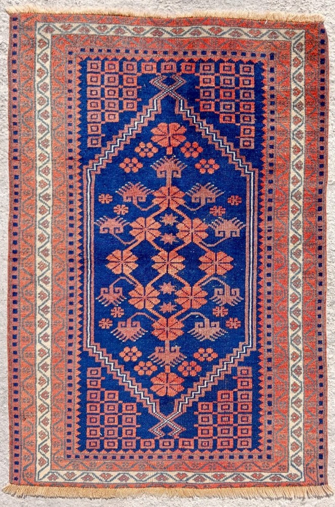 Beautiful Western Anatolian Pile Rug from Balikesir - 116cm x 77cm