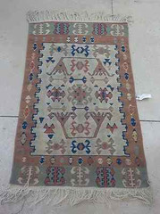 VINTAGE – TURKISH KILIM RUG -LATE 19TH CENTURY EARLY 20TH