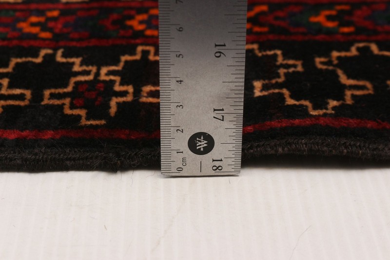 Vintage Hand-knotted Runner Rug 3'8" x 7'1" Traditional Oriental Wool Carpet gallery
