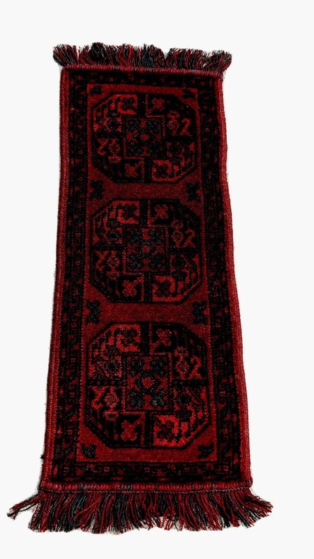 Bergoss Wool 1970’s 14”x35” Kabristan Rug Accent Netherlands Decor Semi Antique gallery