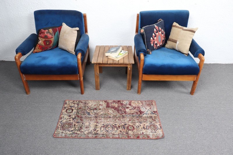 Moroccan Rug, 1.7x3.2 ft Small Rugs, Turkish Rug, Anatolian Rug, Vintage Rug gallery