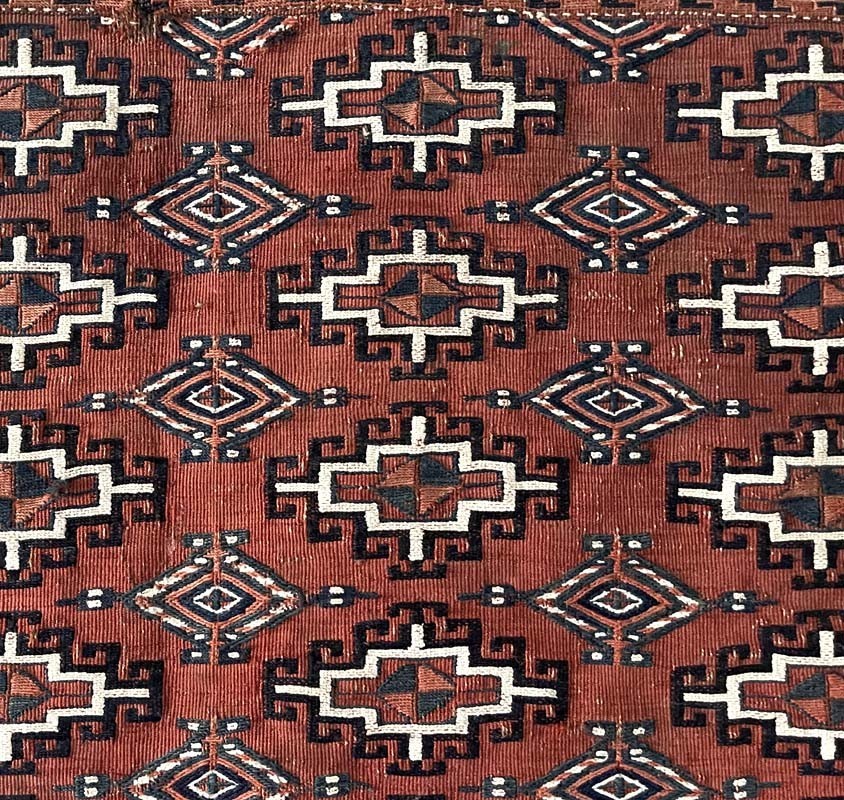 OLD TURKOMAN YOMUD CHUVAL STORAGE BAG FLAT WOVEN gallery